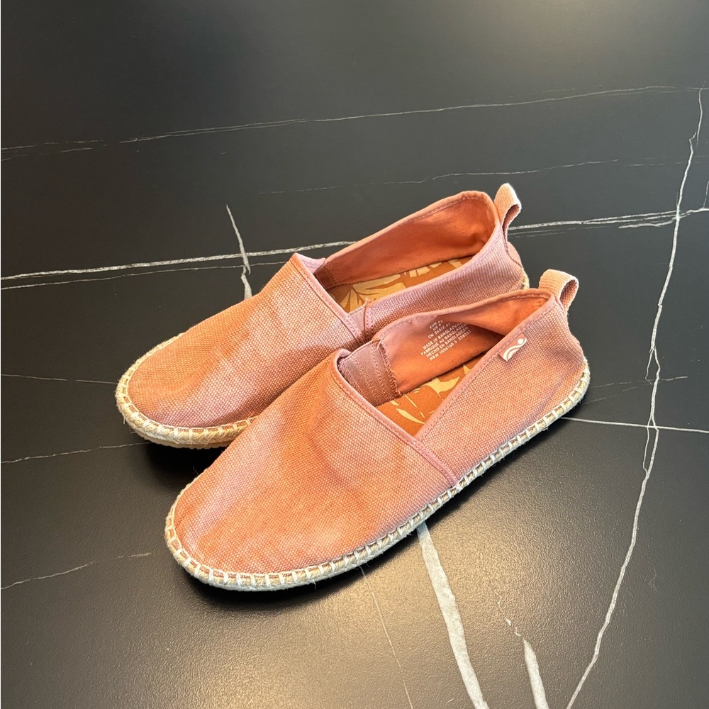 Terracotta Espadrille Slip-Ons